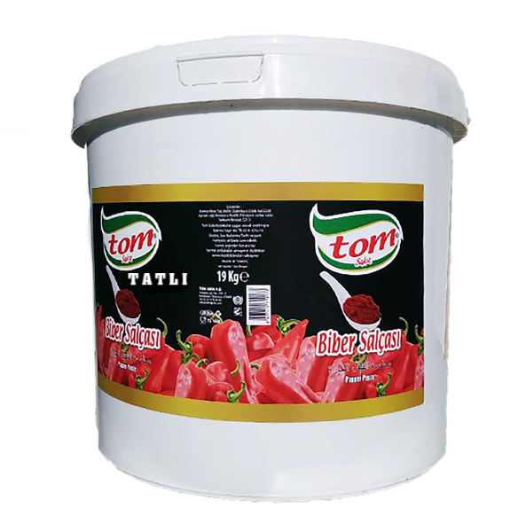 Tom Salça | Tatlı Biber Salçası 19 Kg