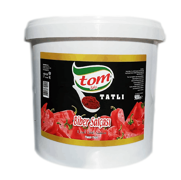 Tom Salça | Tatlı Biber Salçası 9000 Gr